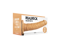 Realrock By Shots RealRock Hollow Strap-On Model 10 - Adjustable System, 24.5 cm, rusvai gelsvas