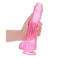Realrock By Shots Realistiškas dildo su kamuoliukais - 10""""/ 25,4 cm