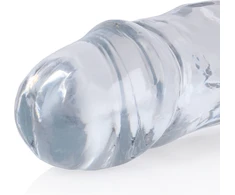 Realrock By Shots RealRock Crystal Clear Double Model 45cm Transparent Intimate System