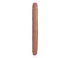 Realrock By Shots RealRock Slim Double Ended Model 35.6 cm - Tan, Flexible Design