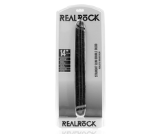 Realrock By Shots RealRock Slim Double Ended 14'' Intimate Machine Juodas Flexible 35.6cm