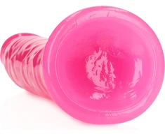 Realrock By Shots Lieknas tikroviškas dildo su siurbimo taurele – švyti tamsoje – 9'' / 22,5 cm