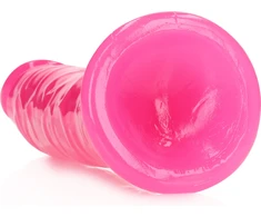 Realrock By Shots REALROCK Glow Slim Model with Suction Base 20 cm - Luminous Surface