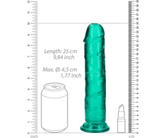 Realrock By Shots REALROCK Crystal Clear Intimate Device 23 cm with Suction Cup Transparent