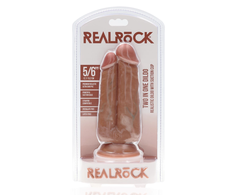Realrock By Shots RealRock Two in One Intimate Device 5/6 Tan 12.7/15.2 cm Dual-Size