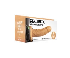 Realrock By Shots RealRock Vibrating Hollow Strap-On 15.5 cm - Adjustable Intimate System
