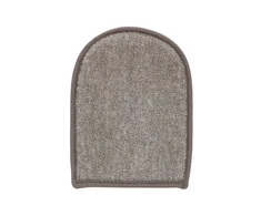 Touche By Shots Touche Bath Mitt Flax &amp; Hemp with Charcoal Dual-Sided Exfoliator