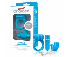 Mėlyna The Screaming O Charged CombO Kit #1 Mėlyna - Multifunction Rechargeable Set