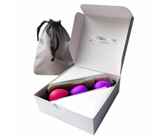 Joydivision Joyballs Secret Set Magenta/Lila &amp; Juodas - Dual Toning Balls