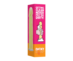 Shots Dicky Soap Fun Gag Soap with Suction Cup, Rožinė, 17 cm
