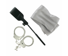 Sex&amp;Mischief S&amp;M Bondage Escape Kit - Compact Priedas Set with Handcuffs &amp; Crop