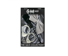 Sex&amp;Mischief S&amp;M Bondage Escape Kit - Compact Priedas Set with Handcuffs &amp; Crop