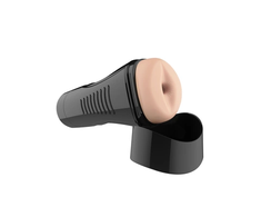Slt By Shots S.L.T. Easy Grip XL Anal Model Self-Lubrication System, Transparent Juodas
