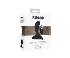 Sono By Shots SONO No.79 Rechargeable Silicone Massager with Remote, Juodas