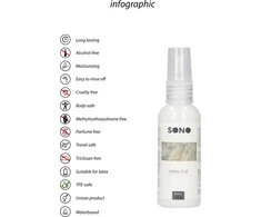 Sono By Shots CREAM Anal Ese Comfort Glide Numbing Kreminis 50ml - Soothing Intimate Formula