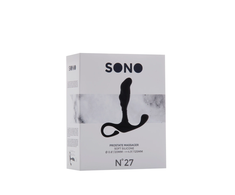 Sono By Shots Easytoys Anal Series Curved Prostate Stimulator Juodas-Pilkas Ergonomic Design