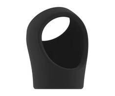 Sono By Shots Screaming O No.45 Adjustable Ring with Ball Strap, Juodas TPE