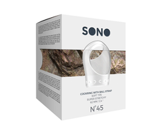 Sono By Shots Shots No.45 Silicone Support Ring with Dual Ball Strap Juodas