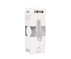 Sono By Shots Screaming O No.21 Intimate Extension Sleeve with Support Strap, Clear
