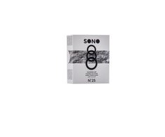 Sono By Shots EasyToys Silicone Support Ring Set Juodas &amp; Pilkas 3 Sizes Ergonomic Design