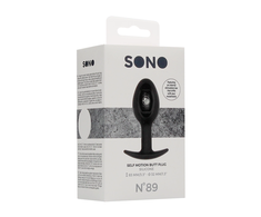 Sono By Shots SONO No.89 Silicone Plug with Kinetic Ball, 8.3 cm, Juodas