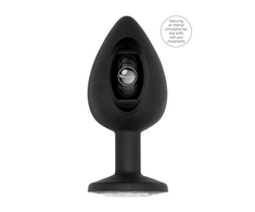 Sono By Shots SONO Model No.91 Intimate Silicone Plug with Movement System 9.5cm Juodas