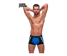 Male Power Retro Sport Panel Short L - Classic Athletic Design, Cotton Blend