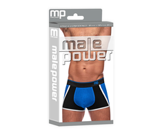 Male Power Addicted Retro Sport Panel Short M - Cotton Stretch Athletic Design