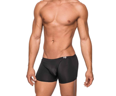 Male Power Seamless Sleek Mini Short S Juodas - Low Rise Comfort Fit