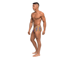 Male Power Mini Short XL Pride Fest - Low Rise, High-Cut Comfort Design