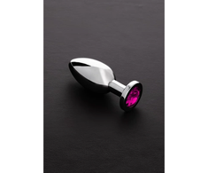 Steel By Shots Sinner Gear Stainless Steel Jewel Plug Medium - Elegant Gemstone Accent
