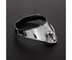 Steel By Shots Mystim Cleopatra Stainless Steel Collar with Decorative Ring 34 cm