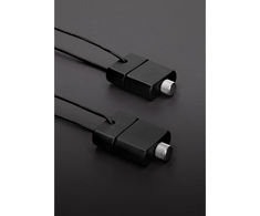 Steel By Shots You2Toys Double Inhaler Stainless Steel with 100cm Leather Cord
