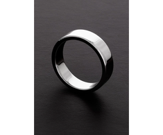 Steel By Shots Sinner Gear Flat Stainless Steel Ring 12x57.5mm - High Polish Finish