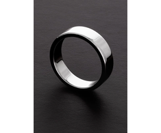Steel By Shots Kiotos Flat Stainless Steel Ring 12x60mm - High Polish Finish