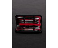 Steel By Shots Shots Hegar Double Ended Dilator Set 8 Pieces in Leather Case