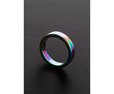 Steel By Shots Shots Rainbow Flat Stainless Steel Ring 8 x 45 mm Colorful Finish