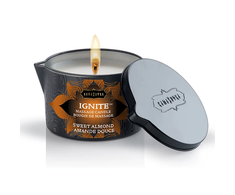 Kama Sutra Ignite Massage Oil Candle Sweet Almond 170g Aromatic Blend