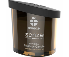 Swede - Senze Euphoria masažinė žvakė su vanilės ir santalų aliejumi