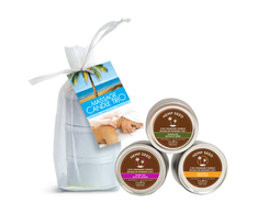 Earthly Body Massage Candle Trio Set 3x57g - Skinny Dip, Guavalava, Dreamsicle