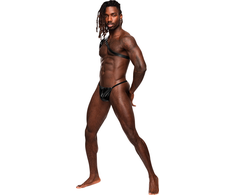 Male Power Zodiac Adjustable Shoulder Harness Juodas One Size