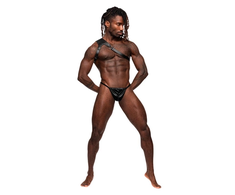 Male Power Zodiac Adjustable Shoulder Harness Juodas One Size
