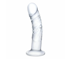 Glas Stiklas – lenktas tikroviškas stiklo dildo su venomis