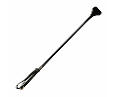 Sportsheets The Seducer Y-Tip Leather Crop 66cm Long Handle Juodas