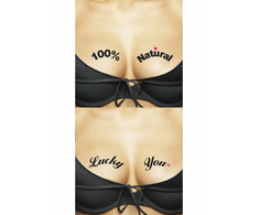 Ta-Ta-Toos 100% Natural Temporary Body Tattoos Duo Set, Atsparus vandeniui