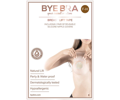 Bye Bra Tapes Bye Bra Bye liemenėlė – krūtų pakėlimas ir medžiaginiai spenelių dangteliai F-H 3 poros
