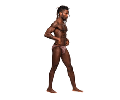 Male Power Moonshine Jock Brief L/XL Mėlyna - Contour Fit &amp; Open Back