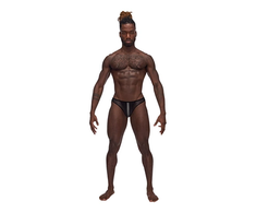 Male Power Landing Strip Bikini Brief S Matte Onyx Design