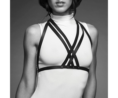Bijoux Indiscrets - Maze Halter Bra Harness Juodas