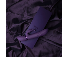 Vive By Shots VIVE Nari Vibrating &amp; Rotating Beads G-Spot Rabbit, Violetinė, Silicone